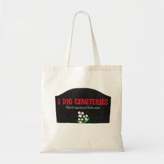 canvas tas "I Dig Cemeteries"
