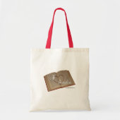canvas tas "I Heart Books" (Voorkant)