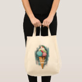 Canvas tas-ijsje tote bag (Voorkant (product))