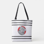 Canvas tas: "Ik ben wat ik doe" Tote Bag (Achterkant)