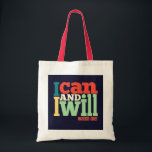 Canvas tas - Ik kan en ik wil"<br><div class="desc">Maak een statement met deze stijlvolle canvas tas met de motivatie zin 'I Can and I Will'. Deze tas is gemaakt van hoogwaardige materialen en is perfect voor dagelijks gebruik,  winkelen of als cadeau voor vrienden en familie die houden van een vleugje inspiratie en zelfredzaamheid."</div>