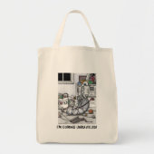 canvas tas: Ik kom ongerept. Tote Bag (Voorkant)