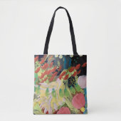 Canvas tas in Flowers in the Night design (Voorkant)