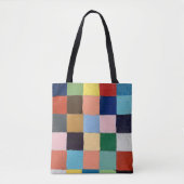 Canvas tas in Funky Squares Design (Voorkant)