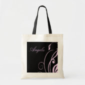 canvas tas - in roze wervelkolom (Voorkant)