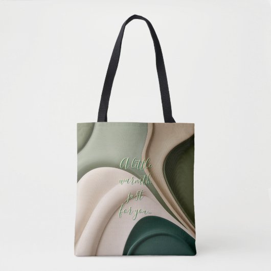 Canvas tas in stijlvolle abstracte graphics (Voorkant)