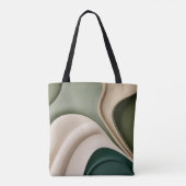 Canvas tas in stijlvolle abstracte graphics (Achterkant)