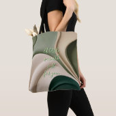 Canvas tas in stijlvolle abstracte graphics (Dichtbij)