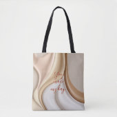 Canvas tas in stijlvolle abstracte graphics (Voorkant)
