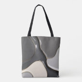 Canvas tas in stijlvolle abstracte graphics (Achterkant)