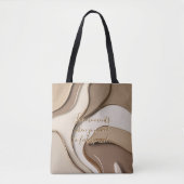Canvas tas in stijlvolle abstracte graphics (Voorkant)