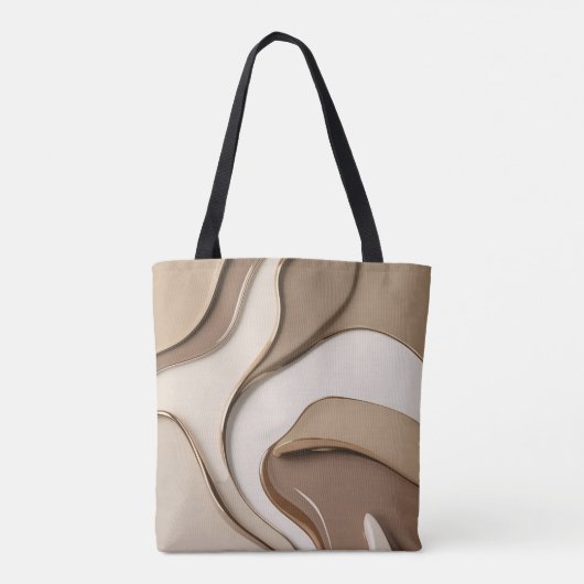 Canvas tas in stijlvolle abstracte graphics (Achterkant)