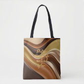 Canvas tas in stijlvolle abstracte graphics (Voorkant)
