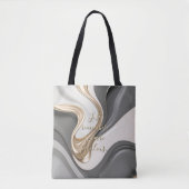 Canvas tas in stijlvolle abstracte graphics (Voorkant)
