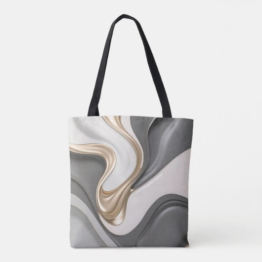 Canvas tas in stijlvolle abstracte graphics (Achterkant)