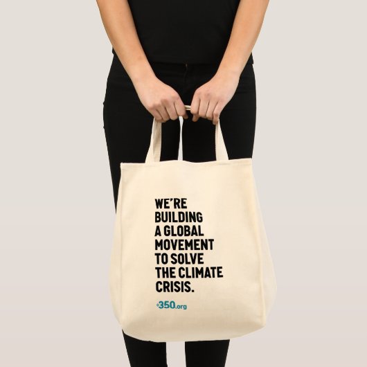 Canvas tas inzake klimaatverandering (Voorkant (product))