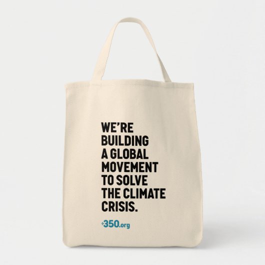 Canvas tas inzake klimaatverandering (Voorkant)