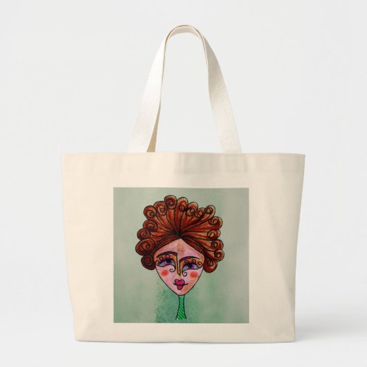 Canvas tas - Jumbo (Whimsical Woman - 01) (Voorkant)