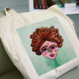 Canvas tas - Jumbo (Whimsical Woman - 01)