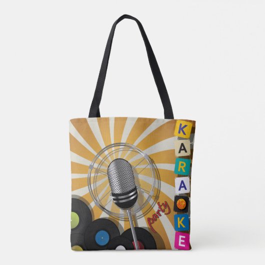 Canvas tas Karaoke Party (Achterkant)