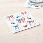 Canvas tas kartonnen onderzetters (Schuin)