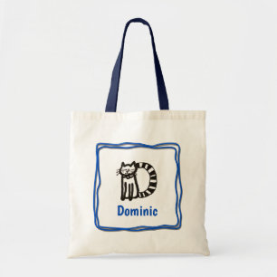 Canvas tas - Kat D met naam in Lijst