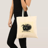 Canvas tas - Kat in Ovaal Lijst (Voorkant (product))