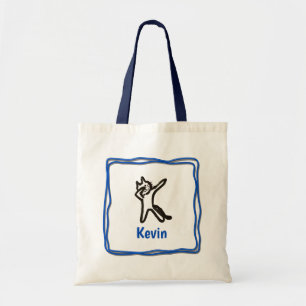Canvas tas - Kat Letter K met naam in Lijst