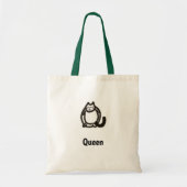 Canvas tas - Kat Letter Q met naam (Voorkant)