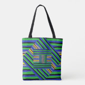 Canvas tas Kente strepen (2 design) (Achterkant)