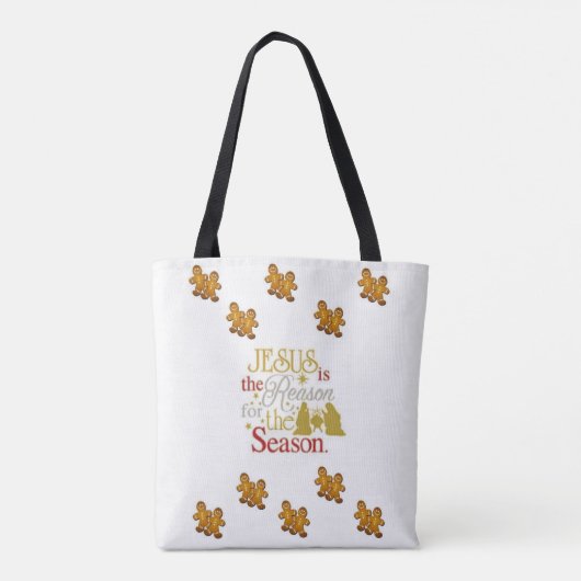 Canvas tas kerst (Achterkant)