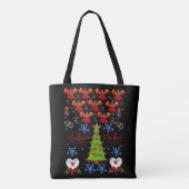 canvas tas kerst (Achterkant)