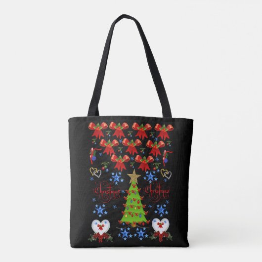 canvas tas kerst (Achterkant)