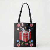 canvas tas kerst (Voorkant)
