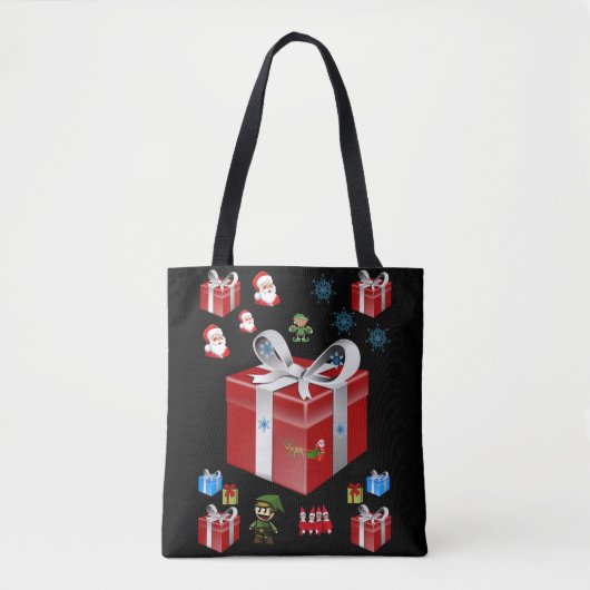 canvas tas kerst (Voorkant)