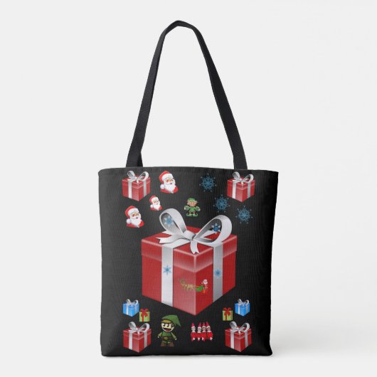 canvas tas kerst (Achterkant)