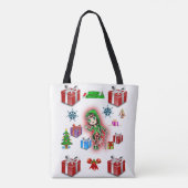 canvas tas kerst (Achterkant)