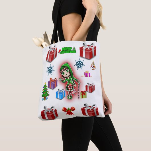 canvas tas kerst (Dichtbij)