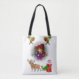 Canvas tas kerst