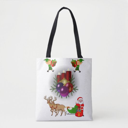 Canvas tas kerst (Voorkant)