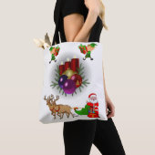 Canvas tas kerst (Dichtbij)