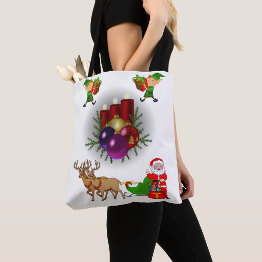 Canvas tas kerst (Dichtbij)