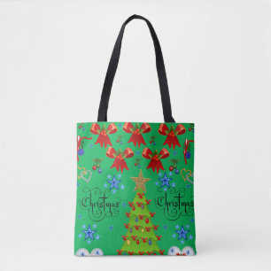 canvas tas kerst