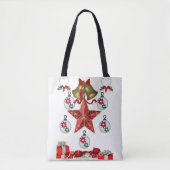 Canvas tas kerst (Voorkant)