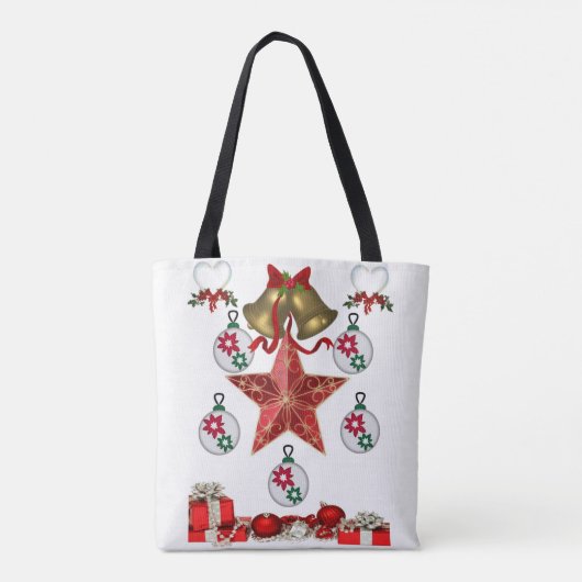 Canvas tas kerst (Achterkant)