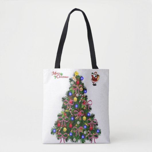 Canvas tas kerst (Voorkant)