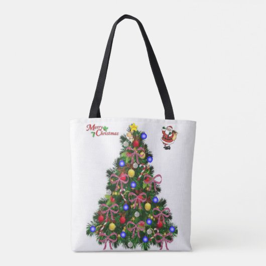 Canvas tas kerst (Achterkant)