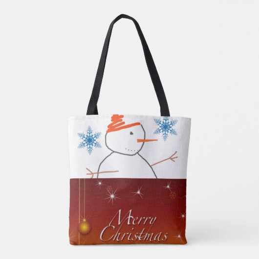 Canvas tas kerst (Achterkant)