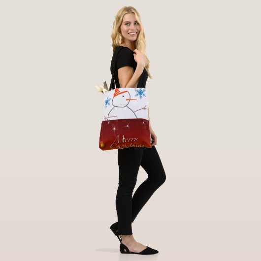 Canvas tas kerst (Op model)