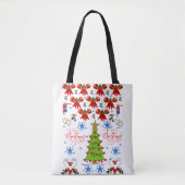 canvas tas kerst (Voorkant)